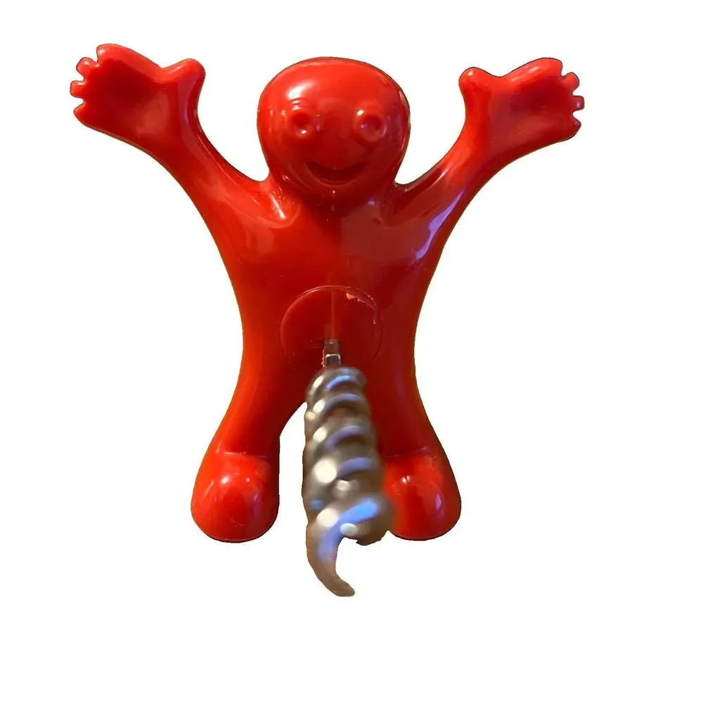 Set Of 3 Red Booze Buddies Cork Screw Foil Cutter And Bottle Stopper Plastic